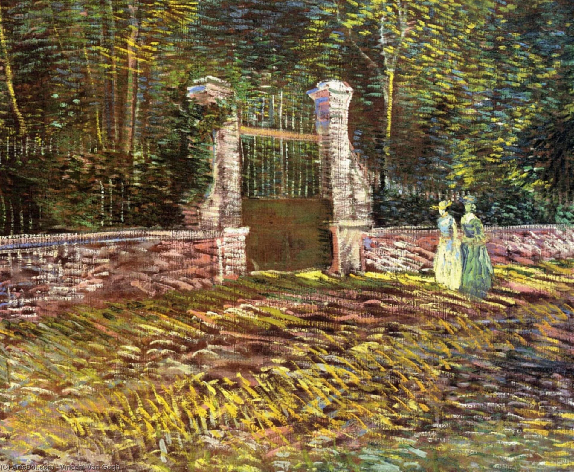 L'Entree de parc de Voyer-d'Argenson a Asnieres, 1887