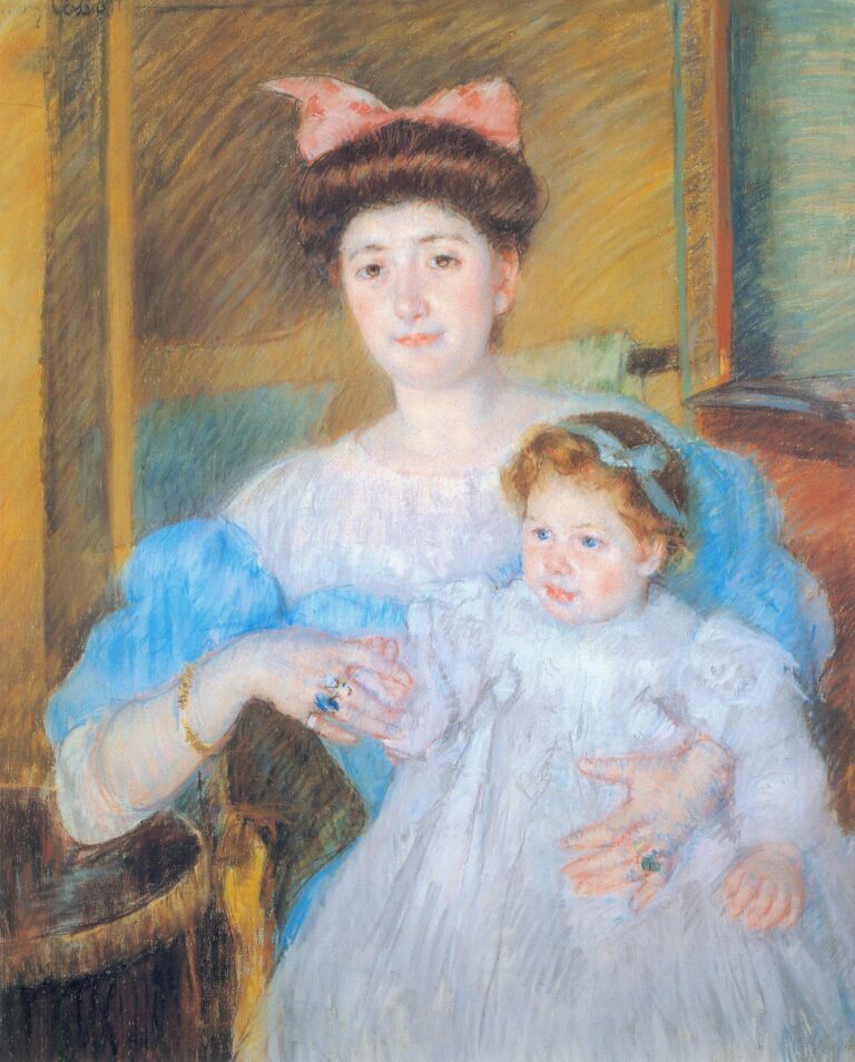 MARY CASSATT - The Countess Morel d'Arleux and her son, 1906