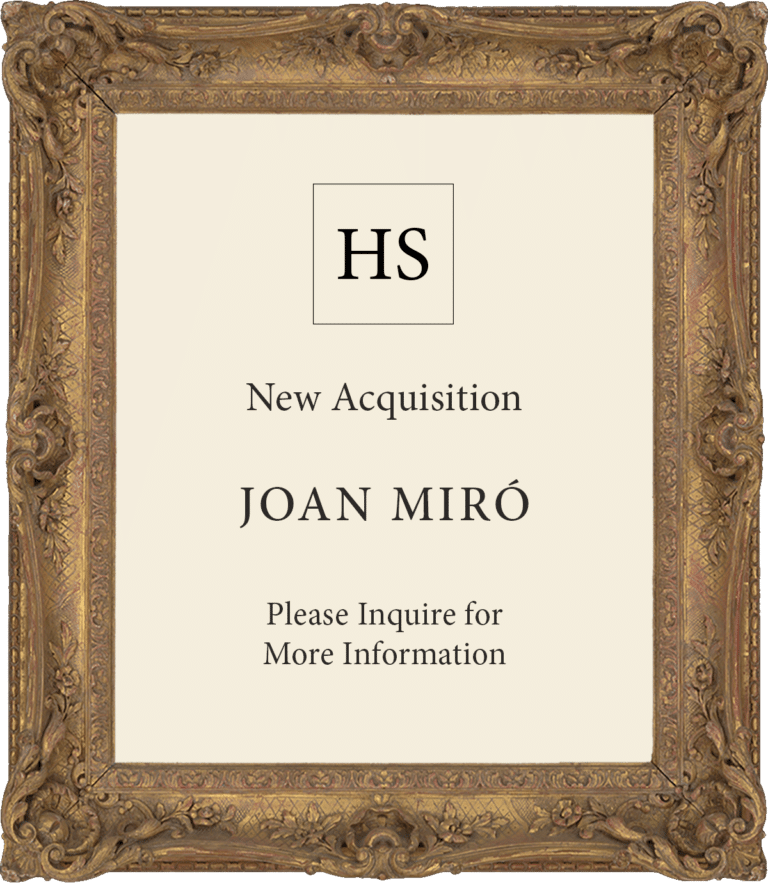 Major New Acquisition by HSFA - Joan Miro
